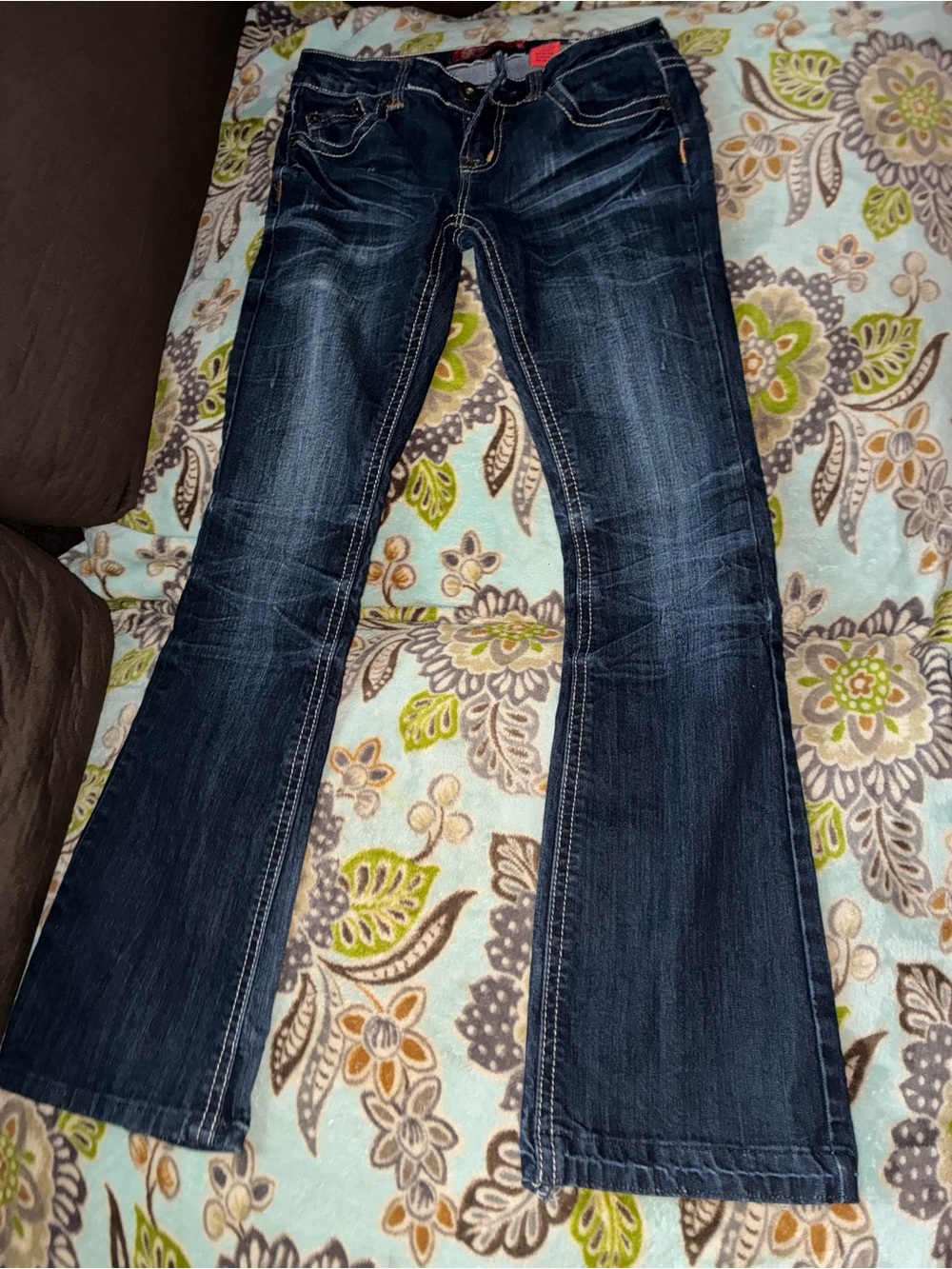 Zanadi Dark Blue Flare Jeans